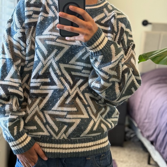 Towncraft Sweaters - Geometric Patterned Sweater